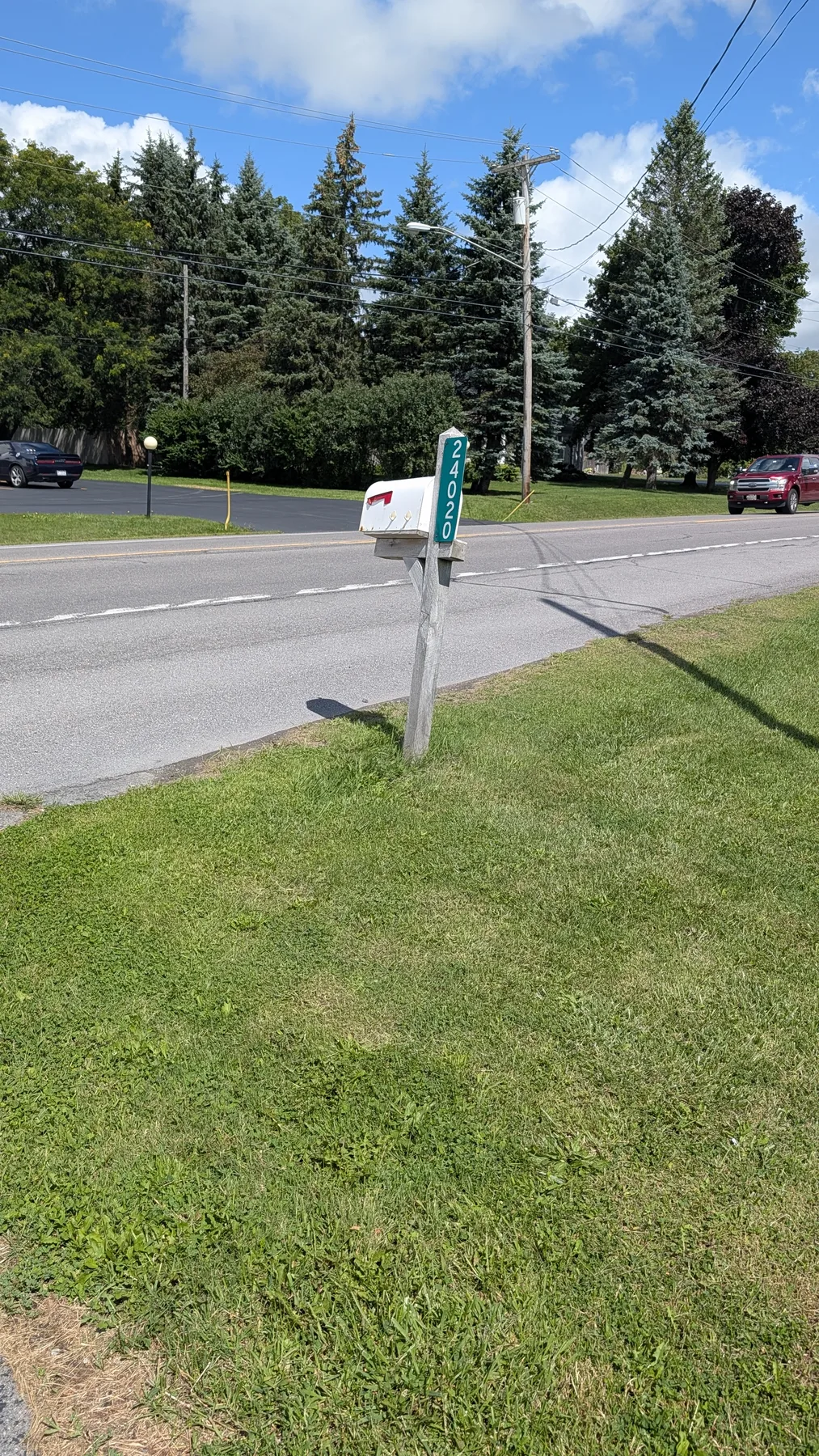 Clean roadside view